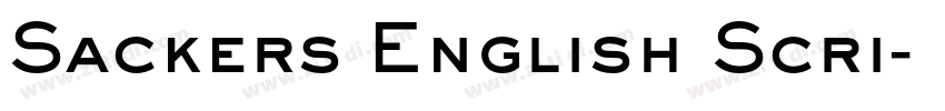 Sackers English Scri字体转换